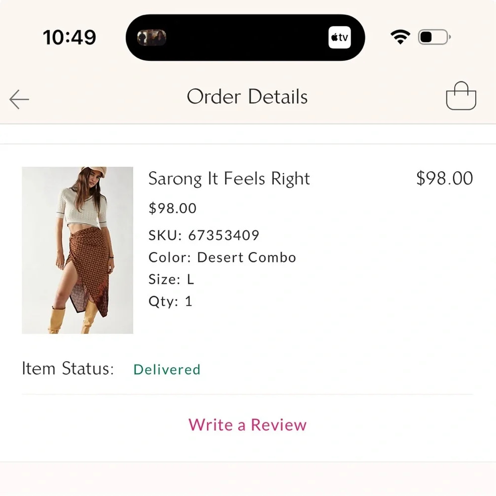Free People Sarong It Feels Right - Size L - Picture 5 of 9
